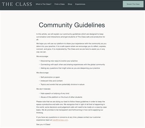 Community Guidelines & Rules 